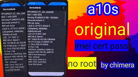 a10s original imei cert pass no root by chimera
