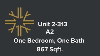 Unit 2-313 - A2 Floorplan
