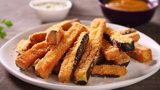 Eggplant sticks with honey An easy and crunchy appetizer that will conquer your palate!