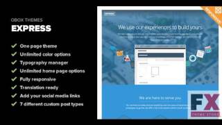 Details Preview Express - Responsive One Page WordPress Theme TFores Guide