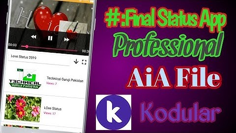 #Final Part Status App Aia File Whatsapp Status App Aia File By (Technical Guruji Pakistan)