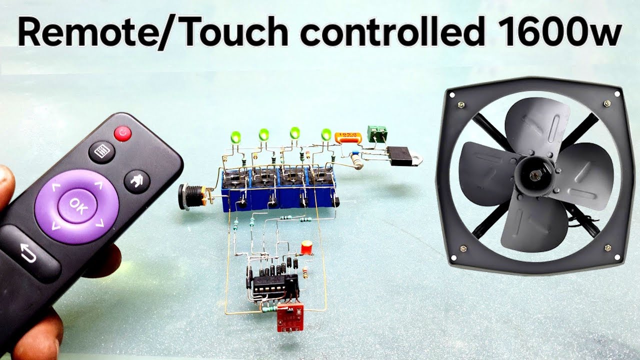 Diy powerful 1600w Touch & Remote Cooler fan Speed controller 