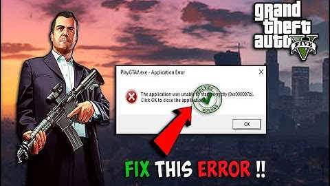 GTA V 0xc000007b Error Fix