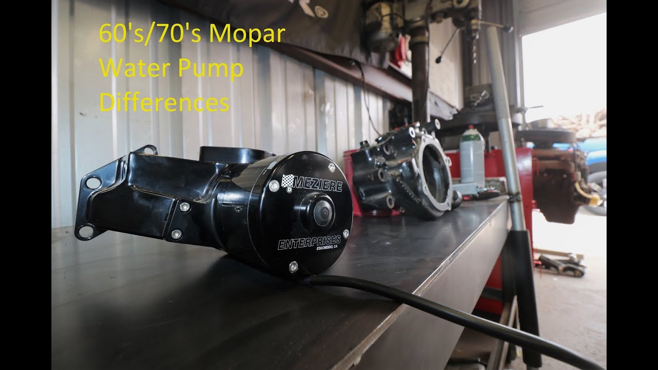 Mopar 440 Water pump housing differences and install! YouTube