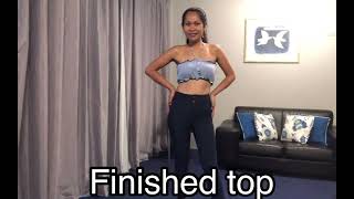 Create a top from old blouse/Merryhobbies