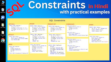 SQL - SQL Constraints | In Hindi | with practical examples