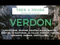 Trek dans le verdon 5 jours de randonnebivouac premire partie jour1 et jour2