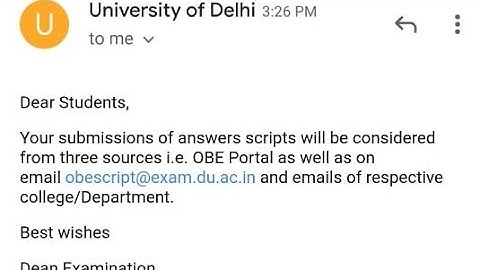 new mail send by Delhi University | जाने क्या कुछ हैं इस नए E-mail में || SOL / NCWEB / REGULAR