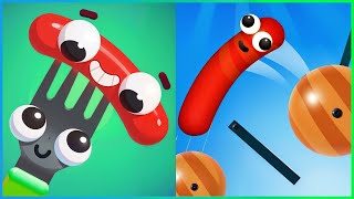 Fork N Sausage VS Sausage Flip - All Levels SpeedRun Gameplay ep 1 screenshot 1