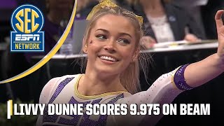Olivia Dunne is NEAR PERFECT in LSU senior night win over North Carolina  | ESPN College Gymnastics