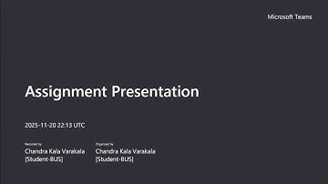 Assignment Presentation 21 November 2025 #universityofhertfordshire #unitedkingdom
