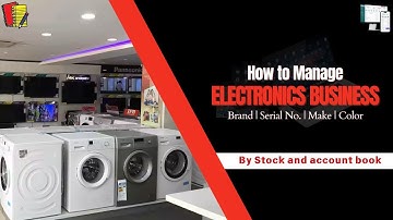 How To Use Stock And Account Book Software for Electronics Business | Serial No. Billing | #billings