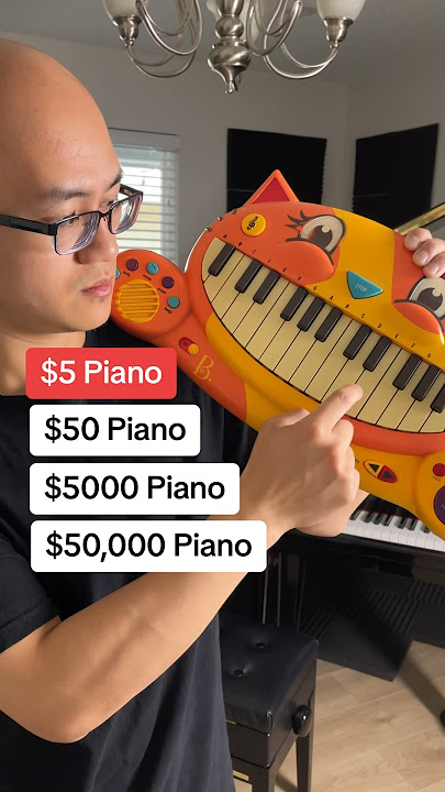 $5 Piano vs $50,000 Piano! #piano #musician