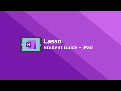 OneNote Student Guide - Lasso Tool on Apple iPad