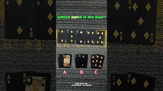 Which hand is the best? #vvpoker#pokerquiz#pokeshort