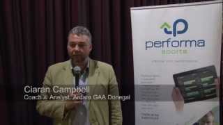 Ciaran Campbell at the Performa Sports Performance Analysis Seminar: more than 'a sporting chance'