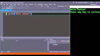 Writing your First Lines | Python tools for Visual Studio