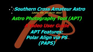 APT User Guide - Polar Alignment via PS (PAPS)