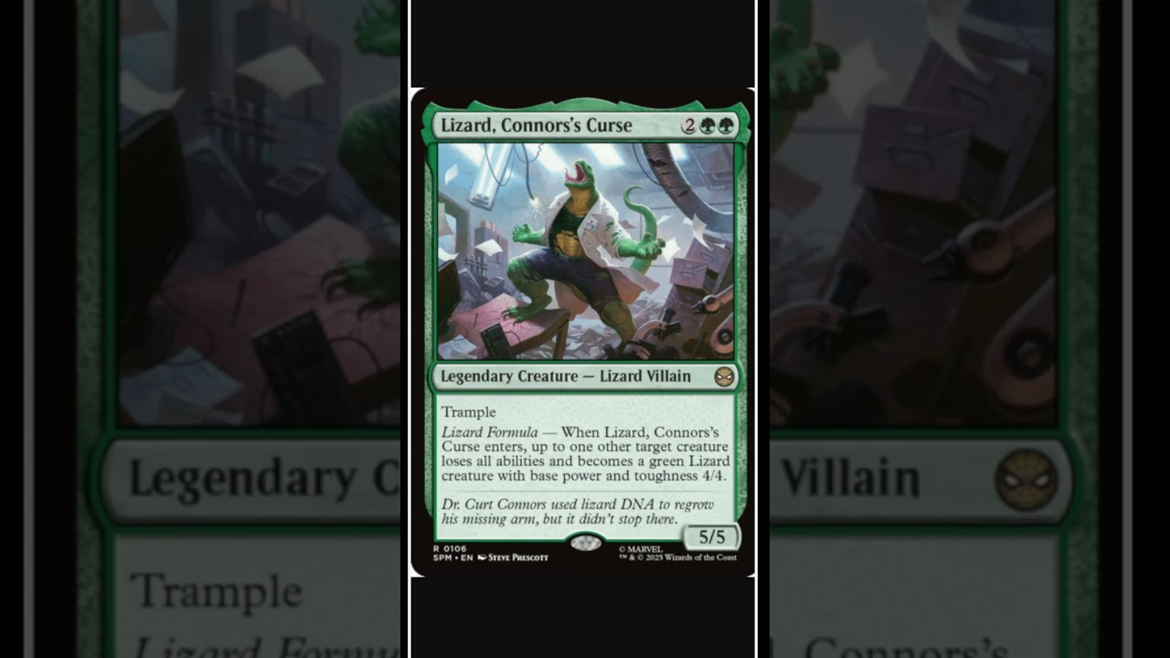 Lizard Connors's Curse MTG Marvel's Spider-Man Spoiler   