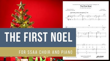The First Noel (SSAA Choir and Piano) - Arranged by Garrett Breeze (Sheet Music Video)