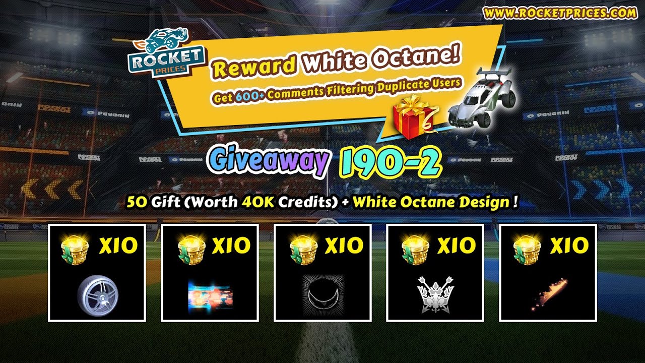 Win 50x Rocket League Golden Gift Basket'22 For FREE| Rocketprices.com Giveaway 190-2
