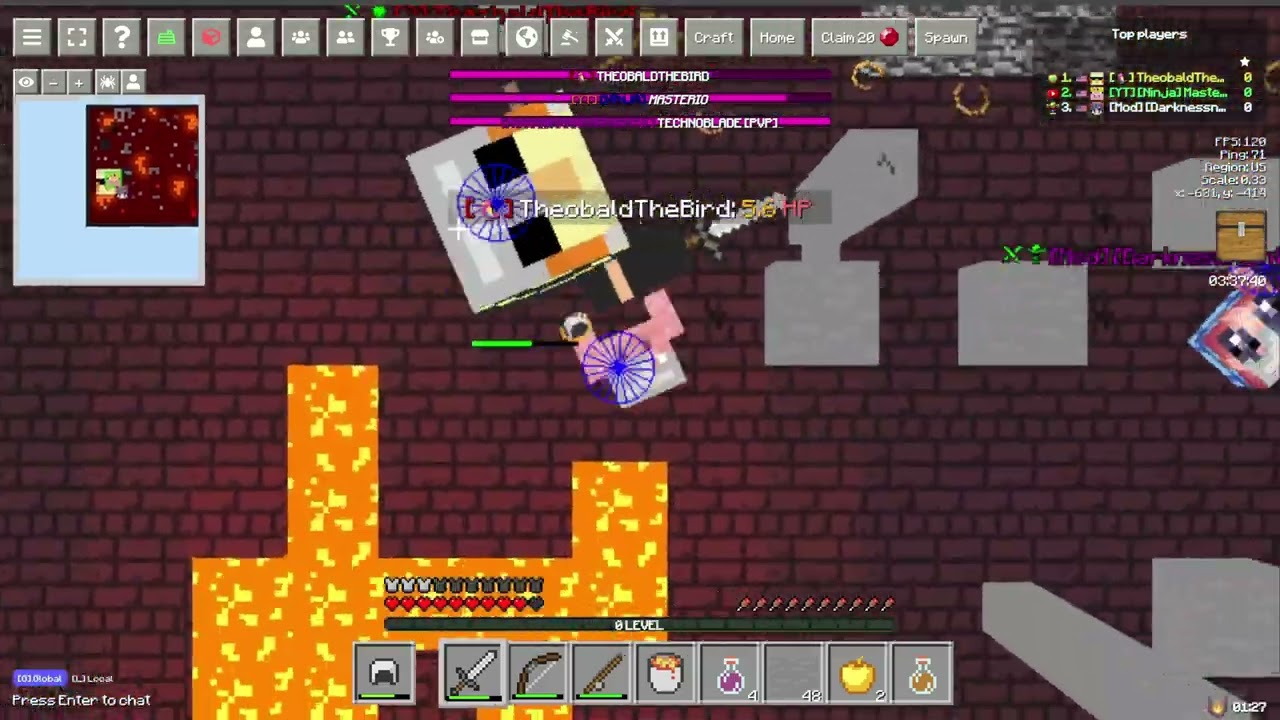 goofy ahh duel with mod | mine-craft.io minigame duels