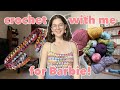 Crochet with me for barbie  scrap yarn project