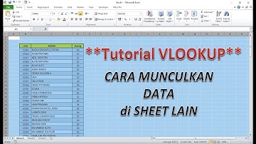 Tutorial Excel : Cara panggil dan tampilkan data di sheet lain dengan VLOOKUP