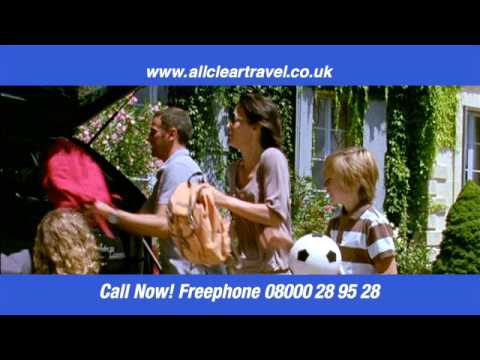 all clear travel insurance tv advert