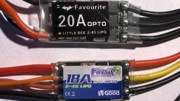 V-GoodRC ARM 18A 32bit ESC vs FVT LittleBee 20A Static Thrust test