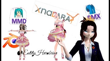 Как подогнать одежду XPS под модель TDA ?  \ How to fit XPS clothing to the TDA model ? ( MMD PMX )