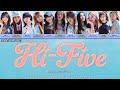 ME:I (ミーアイ) ‘Hi-Five’ 歌詞動画 Lyric Video by ME | Girl in Red Dress [KAN/ROM/ENG]