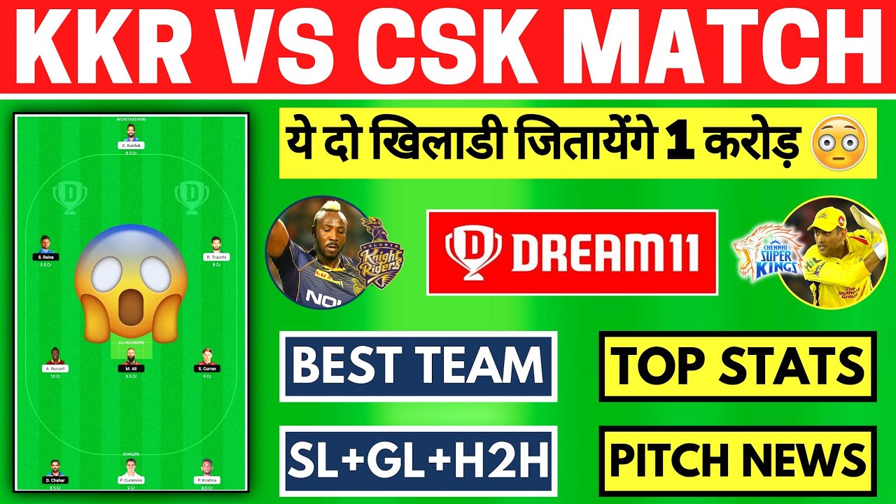KOL vs CSK Dream11 Team, KKR vs CSK Match Preview, CSK vs KKR Dream11 Prediction, KOL vs CSK