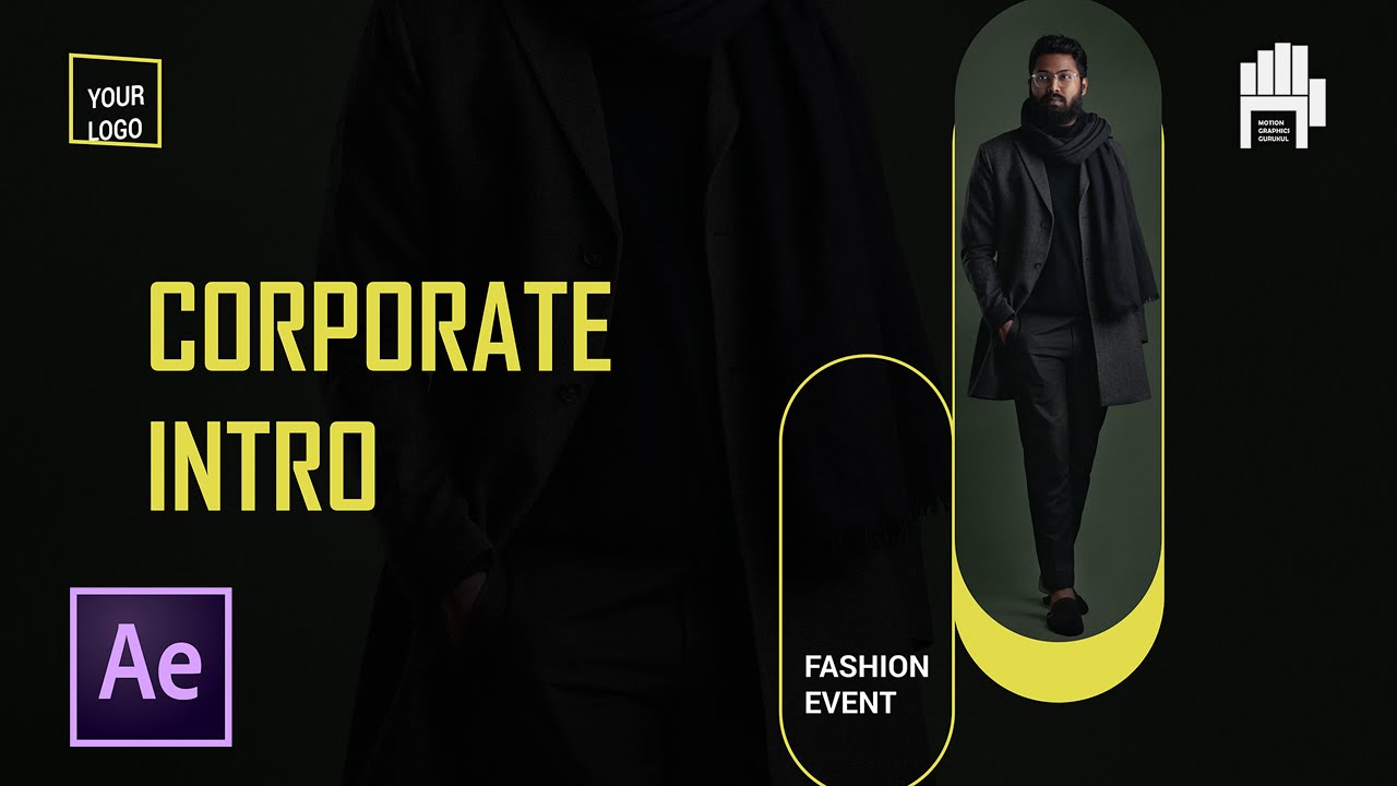 Corporate Intro Motion Graphics After Effects Tutorial | Social Media ...