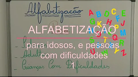 Como alfabetizar uma pessoa idosa?