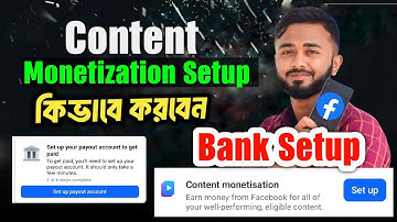 content monetization setup।। Facebook bank setup।।payout account setup Facebook