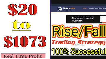 Last Digit Profit Strategy Rise & Fall - $20 to $1073