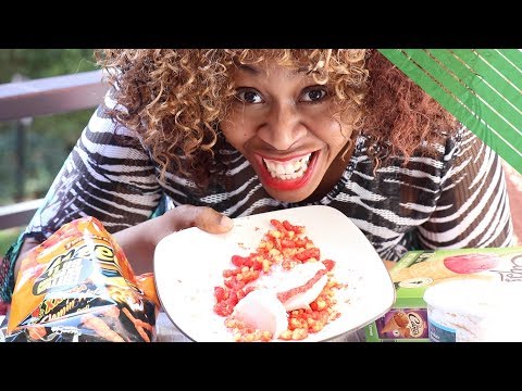 XXTRA FLAMIN' HOT CHEETOS AND ICE CREAM CHALLENGE - GloZell xoxo