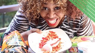 XXTRA FLAMIN' HOT CHEETOS AND ICE CREAM CHALLENGE - GloZell xoxo