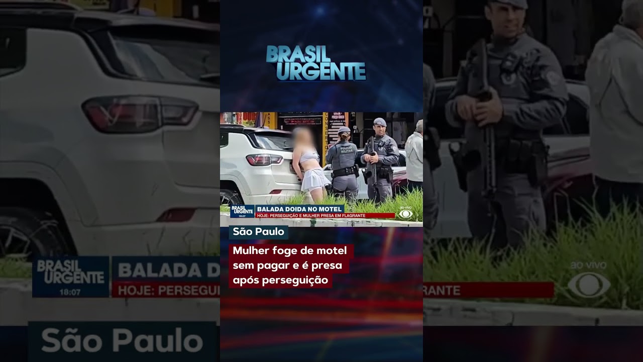 Mulher foge de motel  sem pagar e é presa  após perseguição