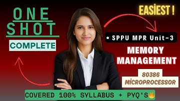 Microprocessor Unit-3 Complete ONE SHOT ✅| Memory Management | SPPU SE | 80386 Microprocessor
