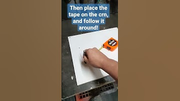 How to Draw a Perfect Circle with a Measuring Tape!