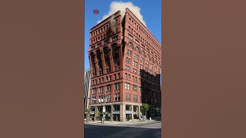 Historic Red-Brick Building COLLAPSES in Seconds 🧱💥| AI City Disaster Scene #uzrai #buildingcollapse