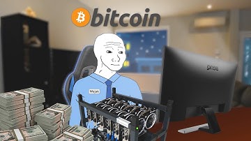 Wojak goes Bitcoin mining