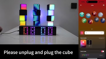 Yeelight Cube | Clock mode operation
