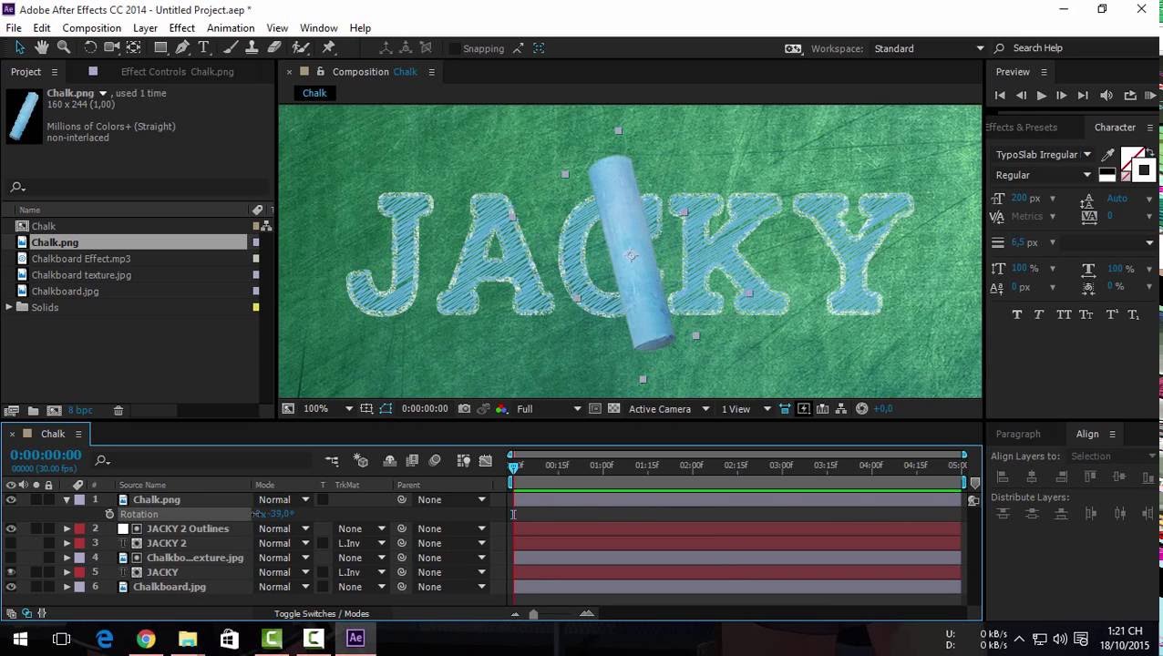 After Effects Tutorial Chalk Effect YouTube