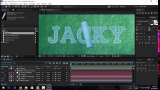 After Effects - Tutorial Chalk Effect screenshot 2
