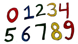 12345678910 How To Draw Numbers 0123456789 For Kids The Alphabet Song Daknik Cutie Tv