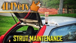 How to Clean and Lubricate Trunk, Hood, or Hatch Struts