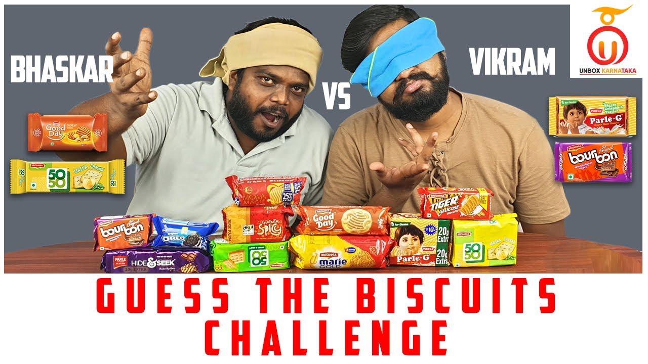 Guess the Biscuit Challenge Food Challenge in Kannada Unbox